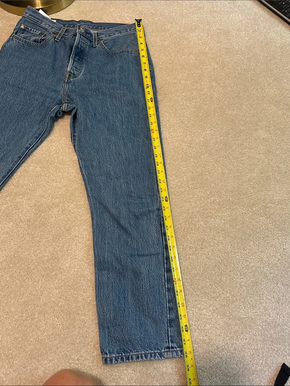 Levi's Straight-Leg Jeans in Medium Blue Denim